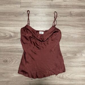 Wilfred Deep Red Satin Camisole